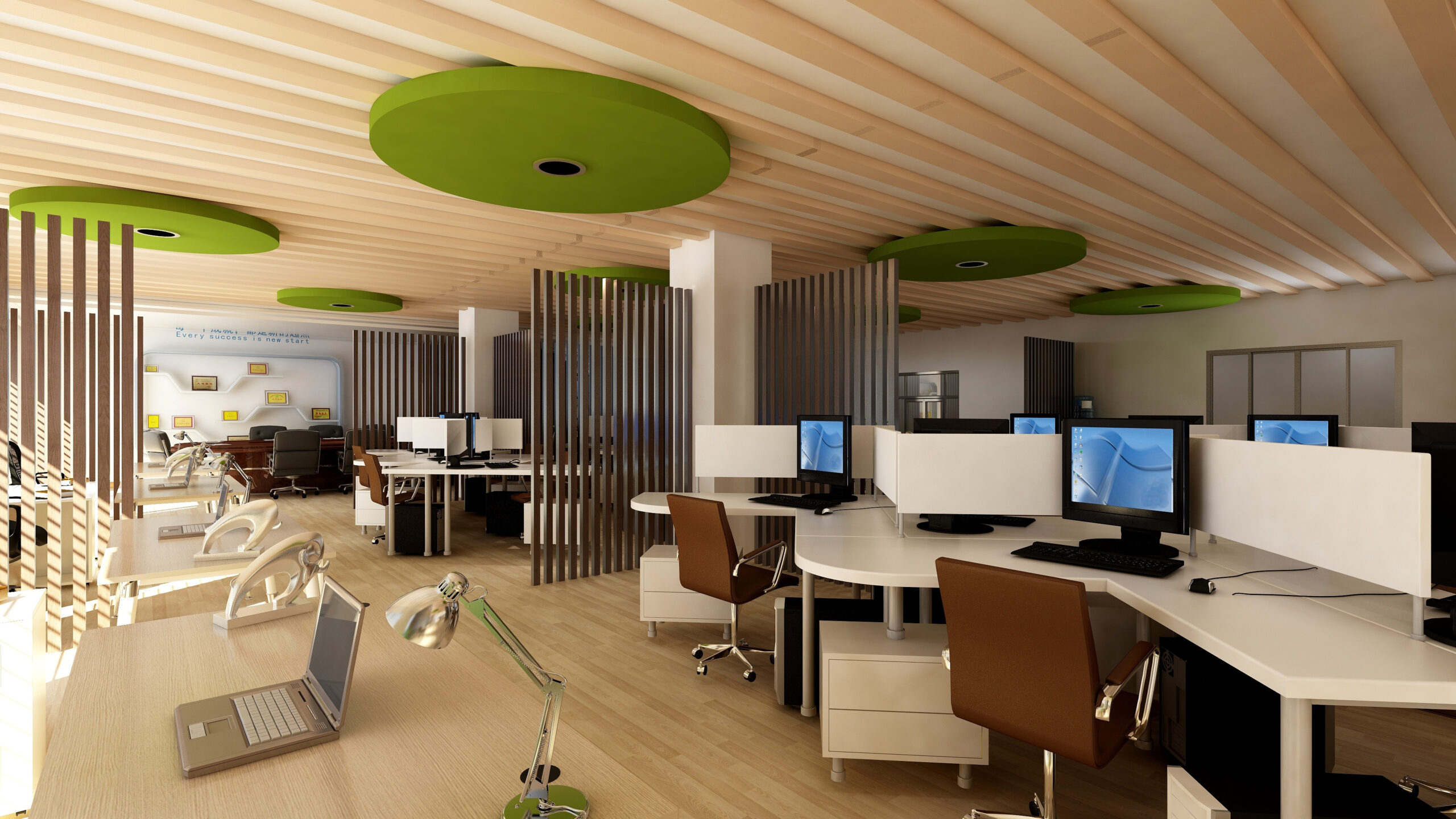 3d rendering office background